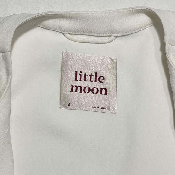 Aritzia | Little Moon Poppy Robe Open Front Jacket White Size Small - Picture 7 of 10